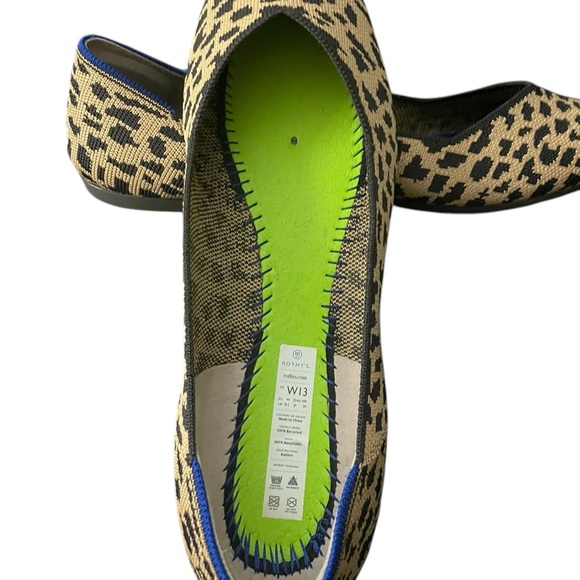 Rothy’s Leopard Print The Point Comfort Flats Size 13 NWOT Washable - Picture 8 of 8